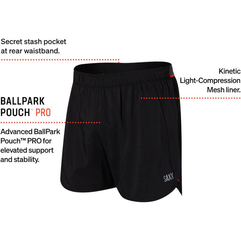Saxx Mens Hightail 2in1 5in Running Shorts-5